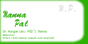 manna pal business card